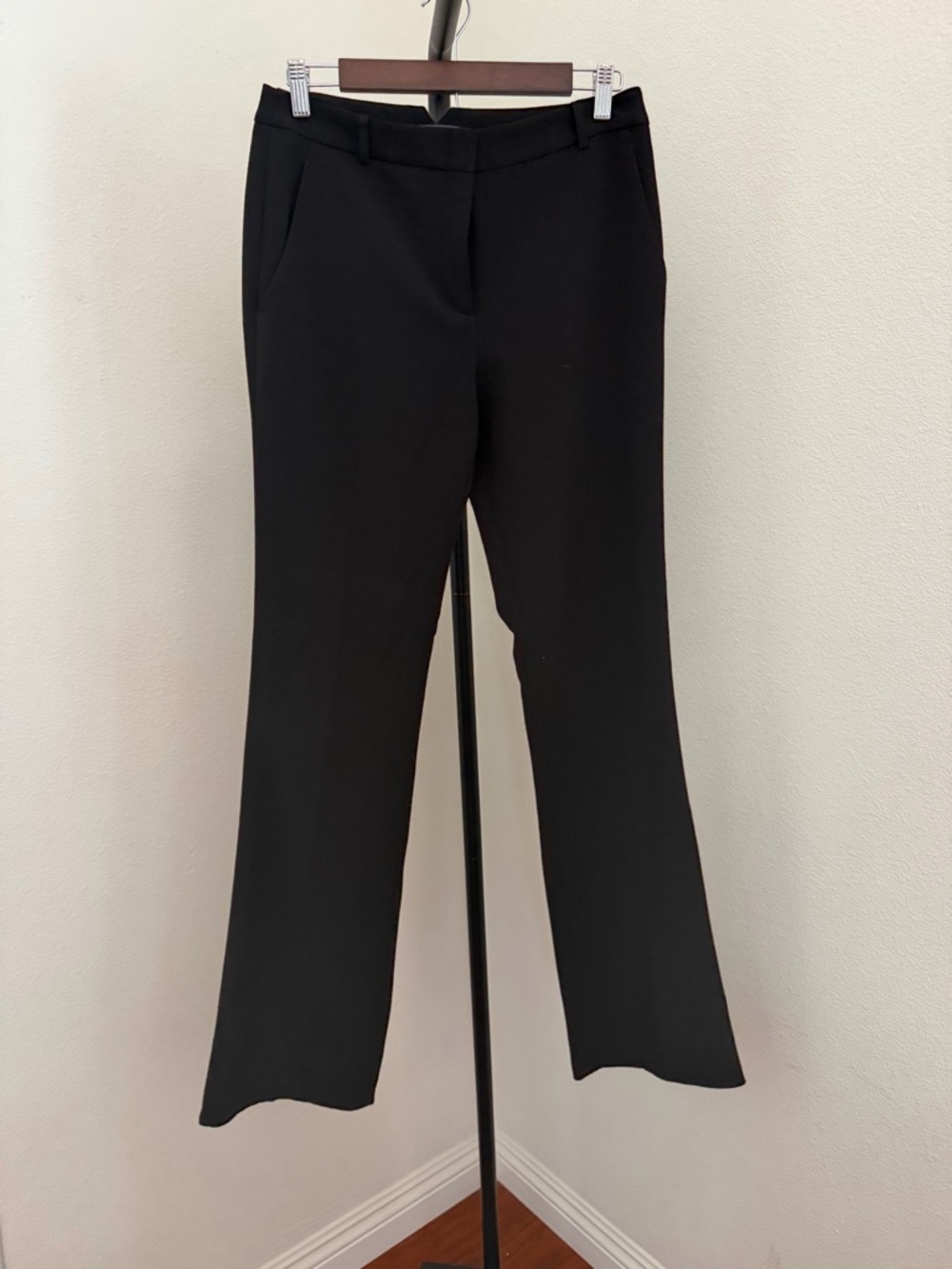 BCBGMaxAzria Classic Black Straight-Leg Simon Trousers - Picture 2 of 6